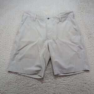 FootJoy Men’s Golf Shorts Size 34 Beige Performance Flat Front - flaw